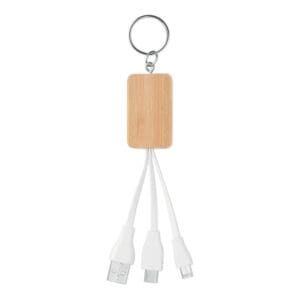 CLAUER - Schlüsselring-Ladekabel 3in1