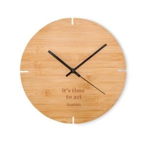 ESFERE - Wanduhr Bambus