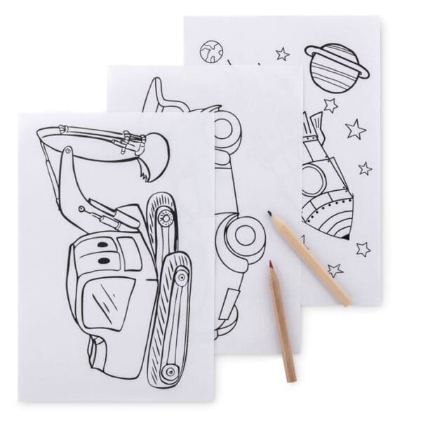 FOLDER2 GO - Malset mit 6 Buntstiften