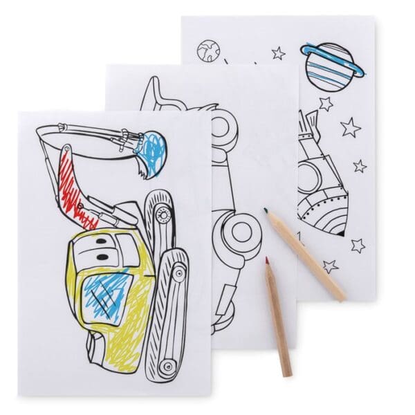 FOLDER2 GO - Malset mit 6 Buntstiften