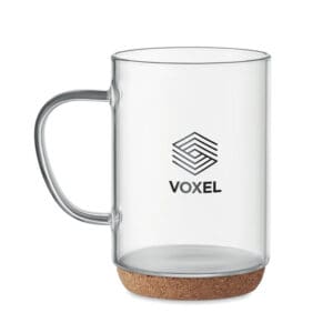 Glasbecher LISBO - mit Kork 400ml
