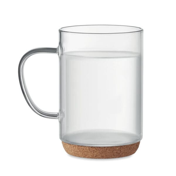 Glasbecher LISBO - mit Kork 400ml