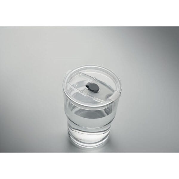 Glasbecher SIP - mit Trinkhalm 400ml