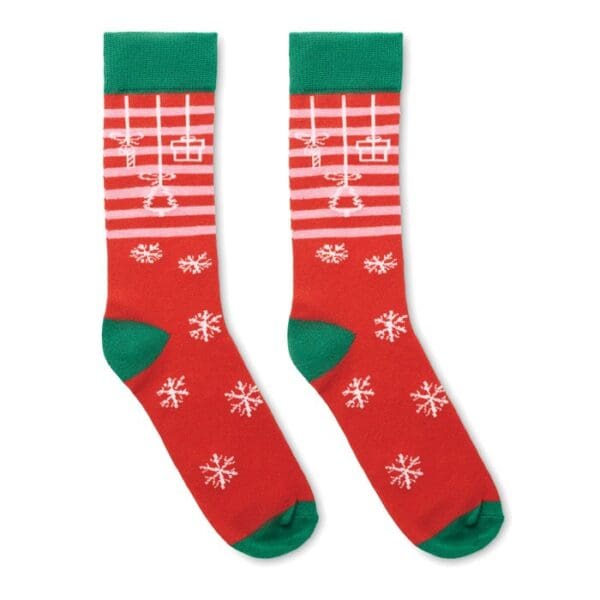JOYFUL L - Weihnachtssocken Gr. L