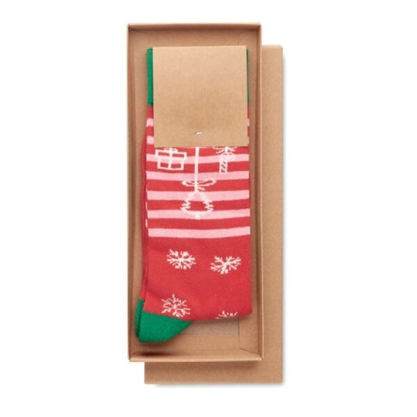JOYFUL L - Weihnachtssocken Gr. L