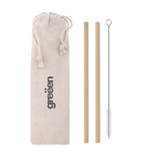 NATURAL STRAW - Bambus Trinkhalme-Set