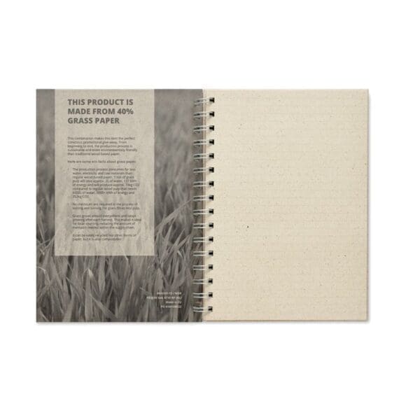 Notizbuch GRASS BOOK - DIN A5 Graspapier