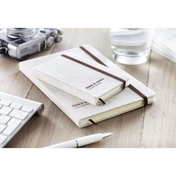 Notizbuch RUNDO + - DIN A6 mit Canvas