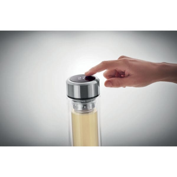 POLE GLASS - Flasche 390ml mit LED Anzeige