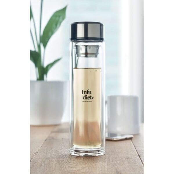 POLE GLASS - Flasche 390ml mit LED Anzeige