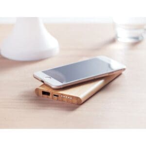 Powerbank ARENA - Induktive Bambus