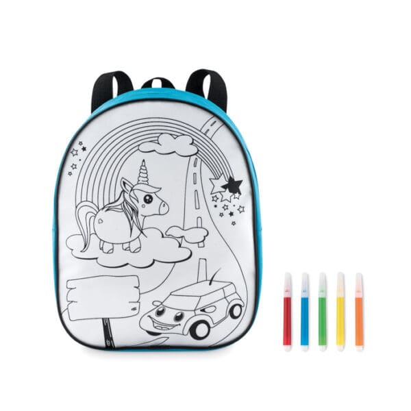 Rucksack BACKSKETCHY - mit 5 Filzstiften