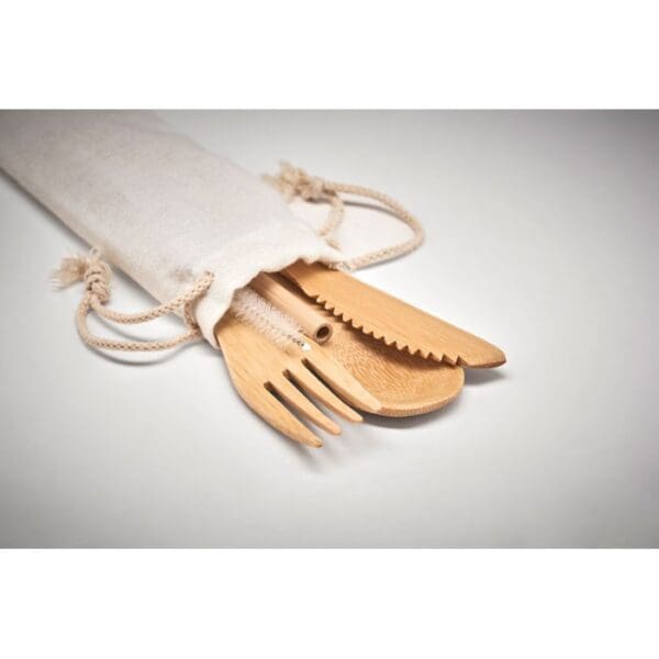 SETSTRAW - Besteck-Set Bambus