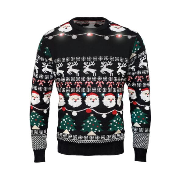 SHAMIS LARGE - Weihnachts-LED-Pullover L/XL