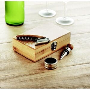 SONOMA - Wein-Set in Bambus-Box