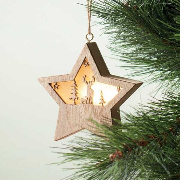 STARLIGHT - MDF-Stern mit Licht