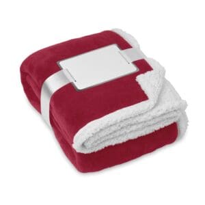 ZERMATT - Coral Fleece-Decke
