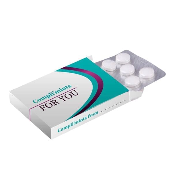 Medizinbox mit Blister 10 Stück Minze