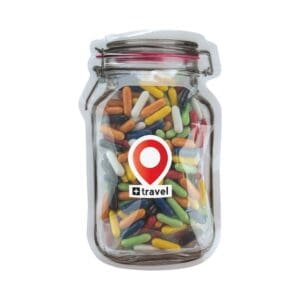 Süssigkeiten Briefkasten-"Weckglas" midi mit
