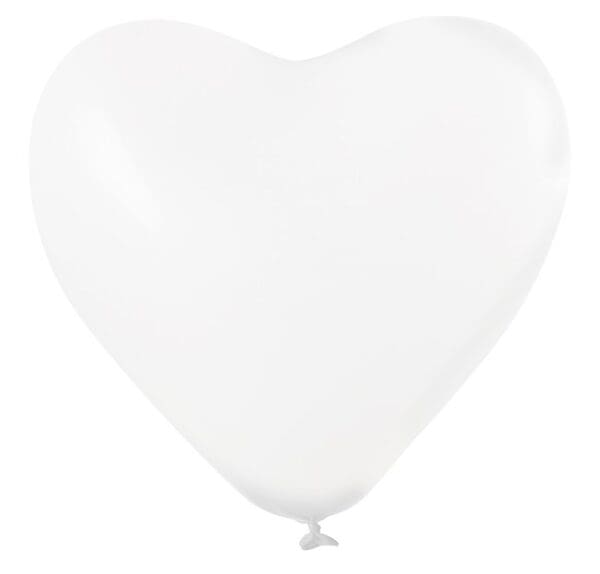 Unbedruckt Herzform 85/95 cm Ø 33 cm / 11 inch