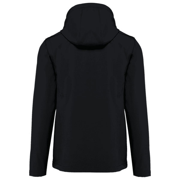 3-lagige Unisex-Softshell-Jacke mit Kapuze und abnehmbaren Ärmeln K422