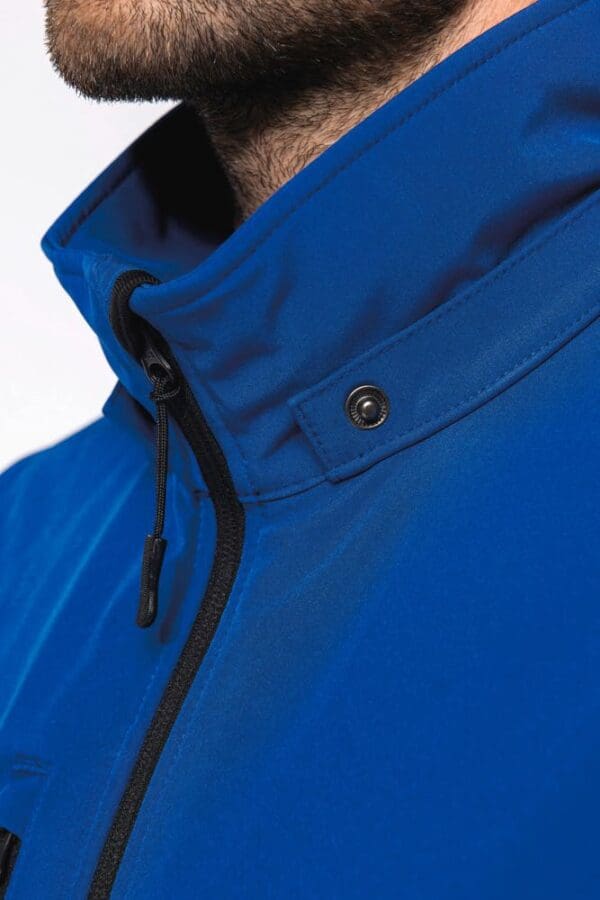 3-lagige Unisex-Softshell-Jacke mit Kapuze und abnehmbaren Ärmeln K422