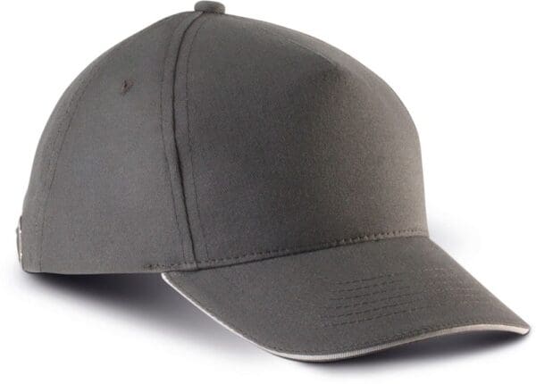 5-Panel Kinderkappe mit Kontrast-Sandwichschirm KP148