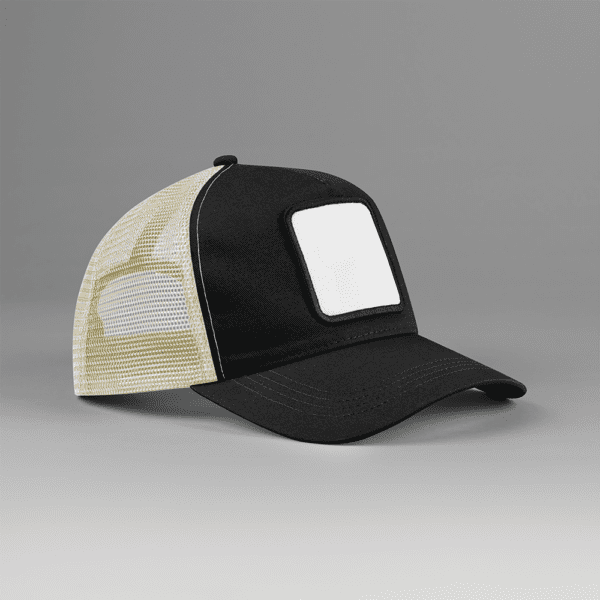 5-Panel Trucker Cap mit quadratischem Patch B636
