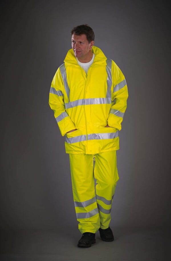 Atmungsaktive Hi-Vis Soft Flex Regenjacke YHVS450