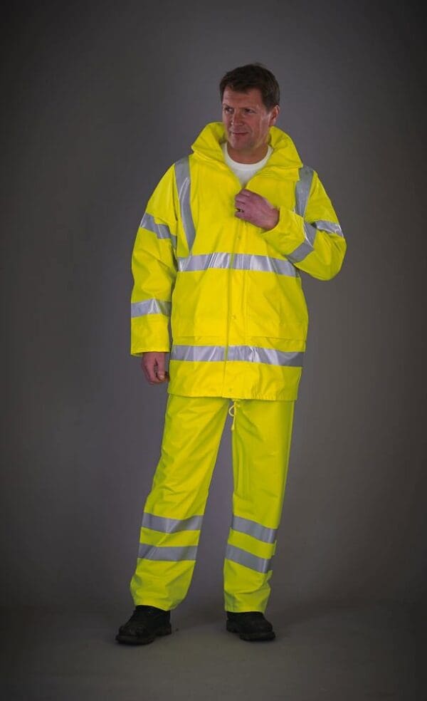 Atmungsaktive Hi-Vis Soft Flex Regenjacke YHVS450
