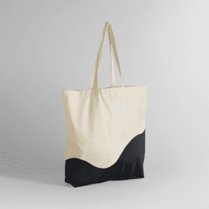 Bio-Beuteltasche mit Wirbel-Print W235