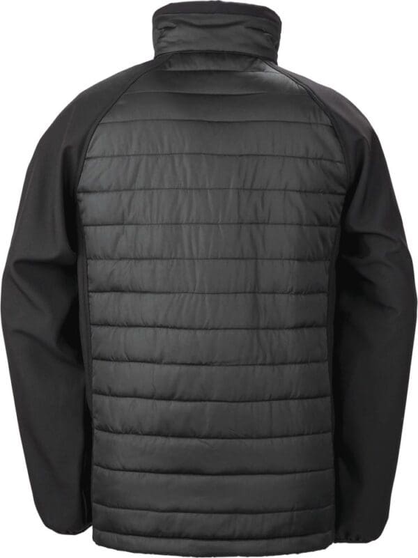 Black compass padded soft shell jacke R237X