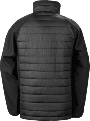 Black compass padded soft shell jacke R237X