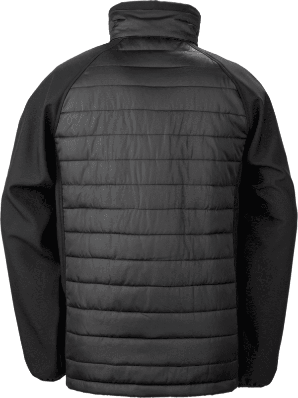 Black compass padded soft shell jacke R237X