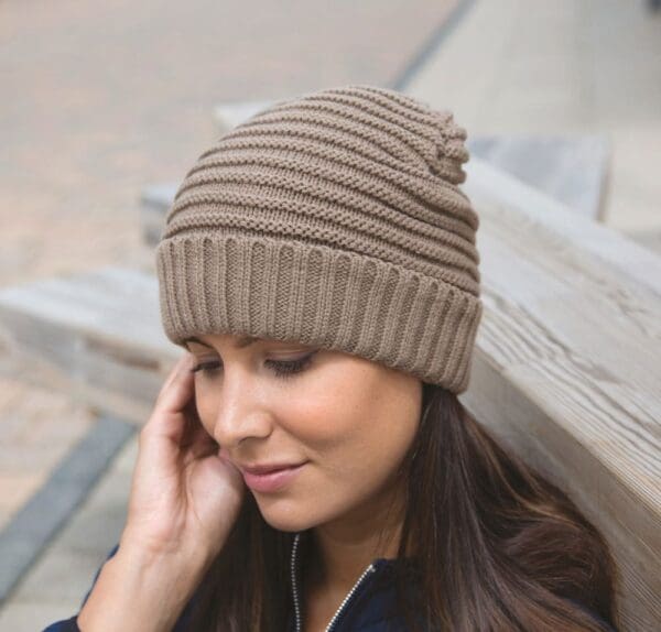 Braided knit hat RC376X