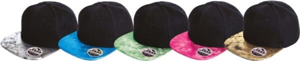 Bronx Glitter Flat Peak Snapback Cap RC087X