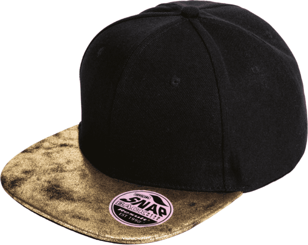 Bronx Glitter Flat Peak Snapback Cap RC087X