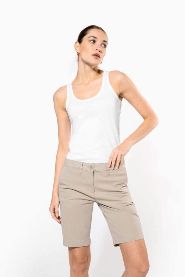 Chino-Bermuda-Shorts für Damen K751