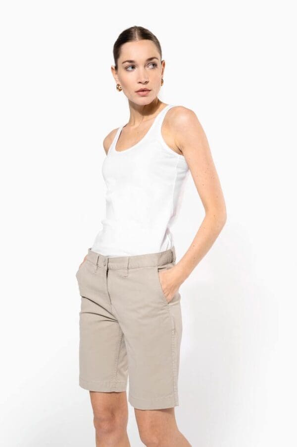 Chino-Bermuda-Shorts für Damen K751
