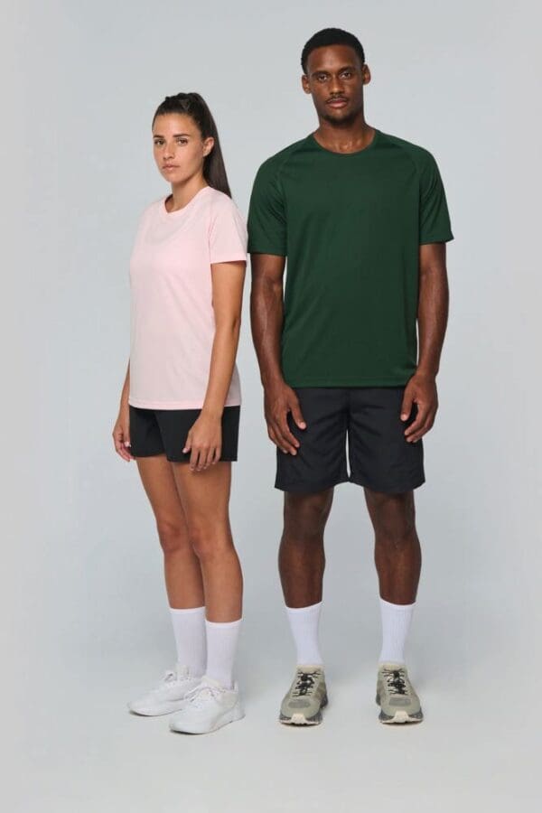 Damen Basic Sport Funktionsshirt Kurzarm