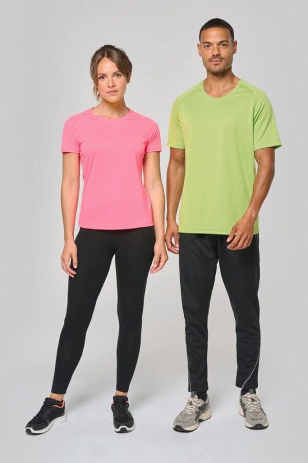 Damen Basic Sport Funktionsshirt Kurzarm