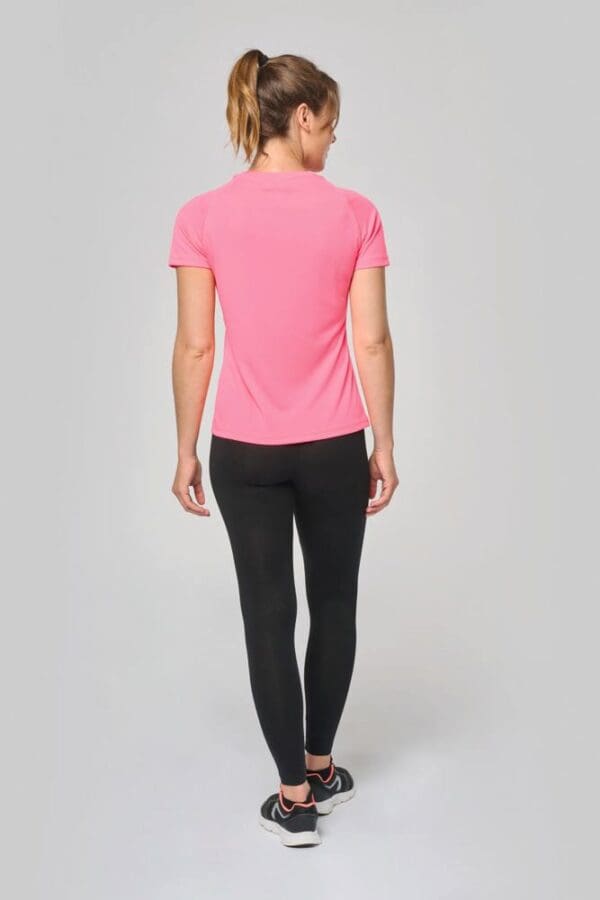 Damen Basic Sport Funktionsshirt Kurzarm