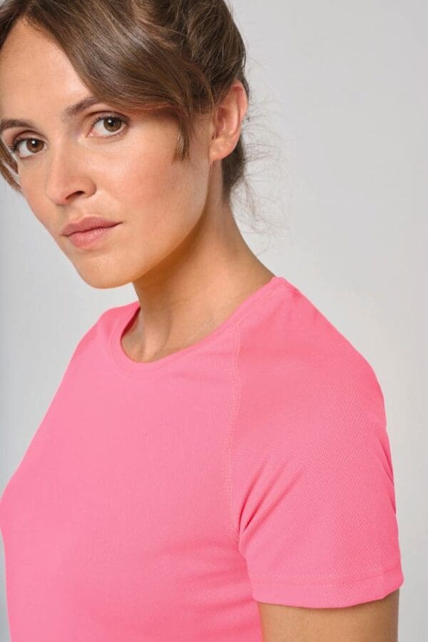 Damen Basic Sport Funktionsshirt Kurzarm