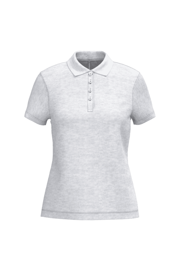 Damen Kurzarm-Poloshirt. Baumwollpiqué.