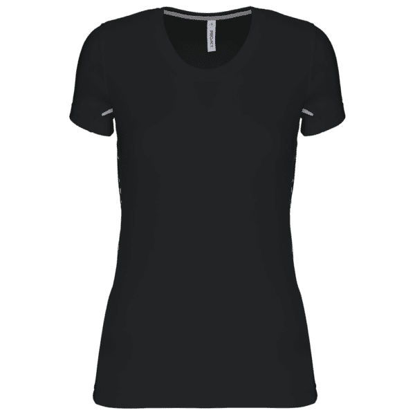 Damen Kurzarm Sport-T-Shirt. Bi-Material PA466