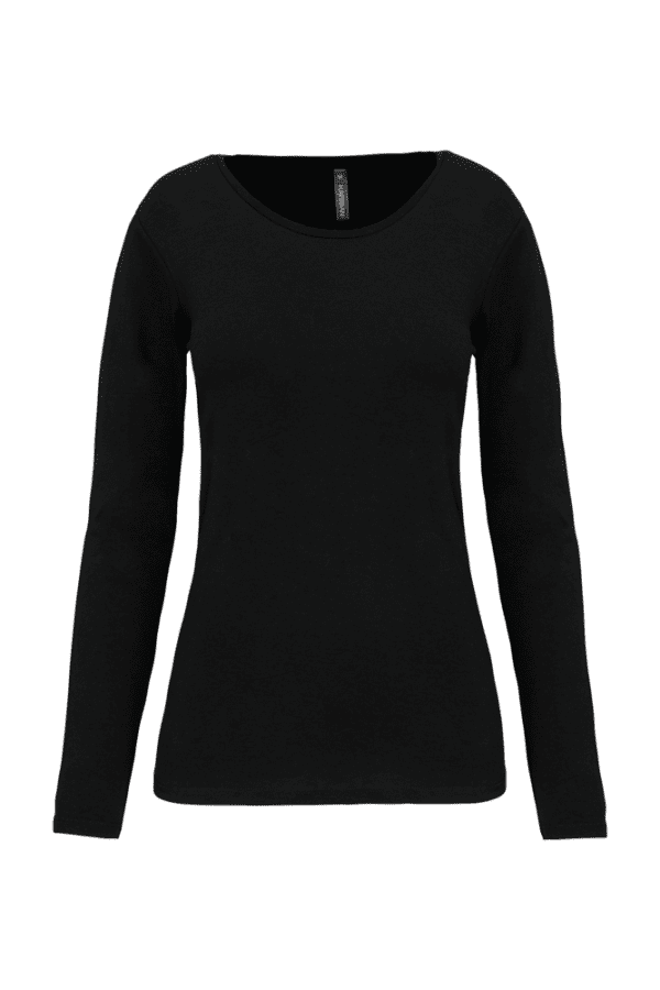 Damen Langarm-T-Shirt mit Rundhalsausschnitt