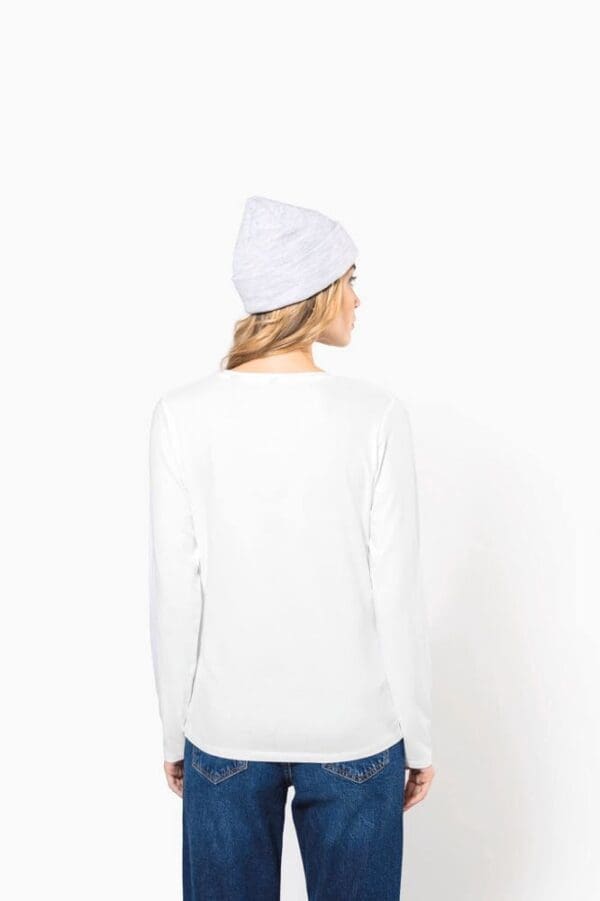 Damen Langarm-T-Shirt mit Rundhalsausschnitt