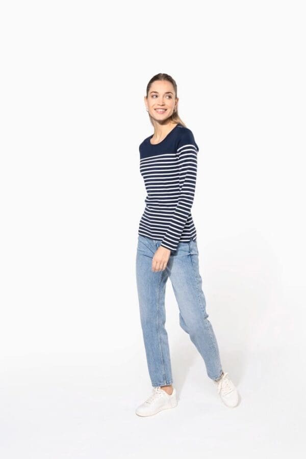 Damen-Marineshirt Langarm K386
