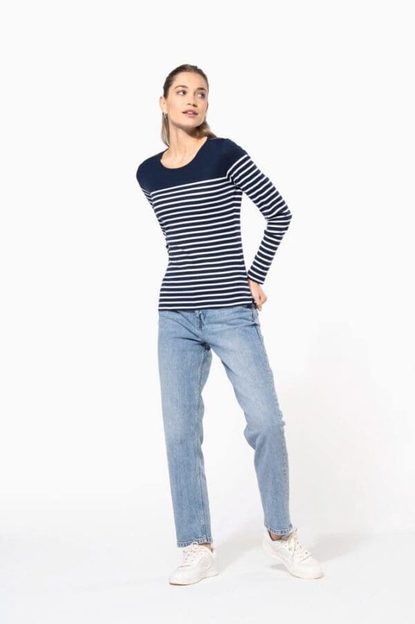 Damen-Marineshirt Langarm K386
