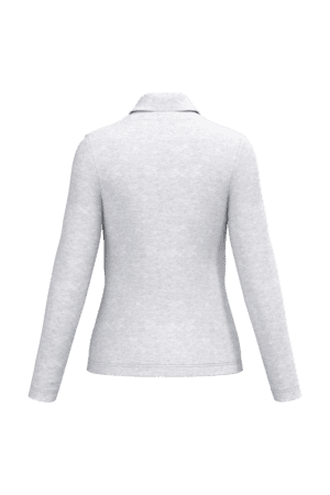 Damen Piqué Poloshirt Langarm